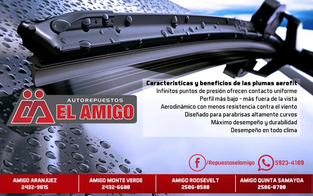 Plumillas Aerofit · Autorepuestos El Amigo